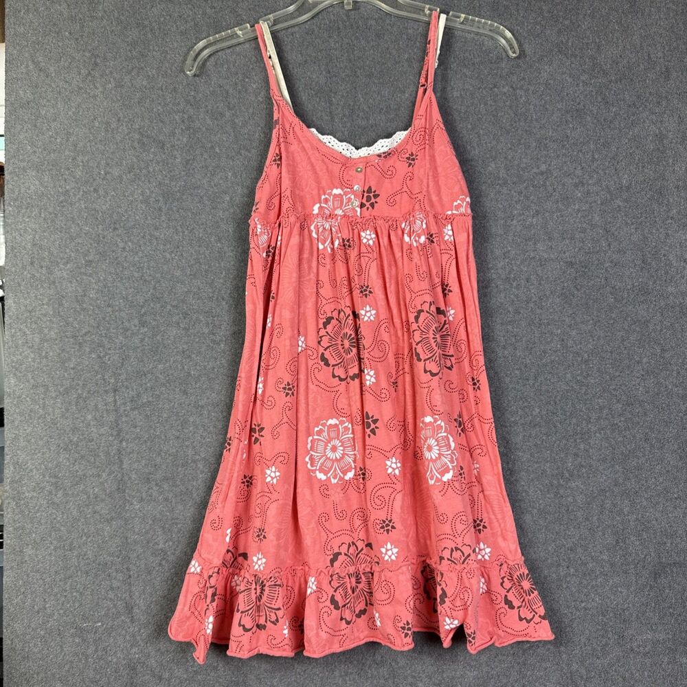 L.E.I Sundresses by Taylor Swift Coral White Floral Dress size Medium Juniors